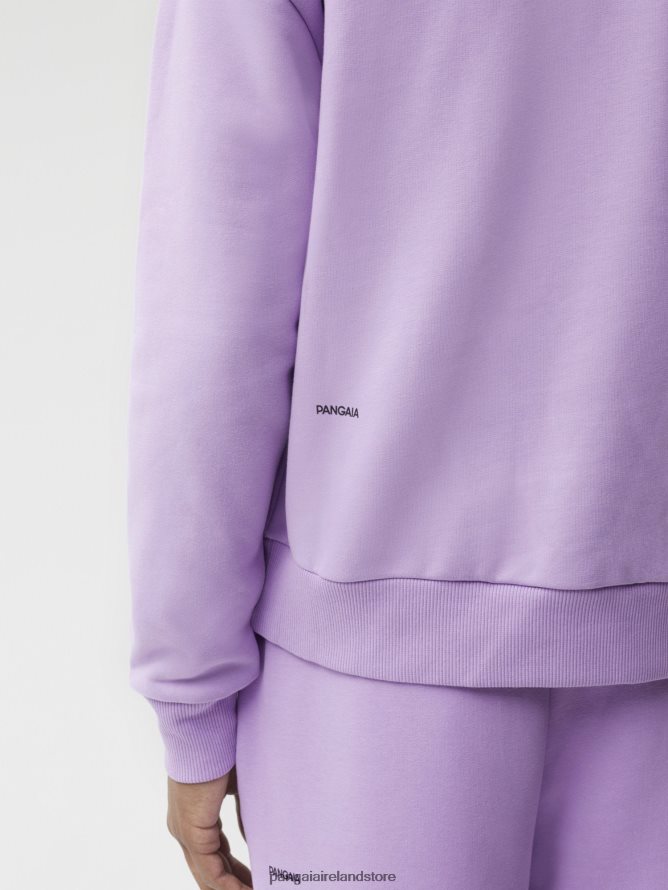 Women Pangaia Clothes Signature Sweatshirt TT8Z4286 Orchid Purple