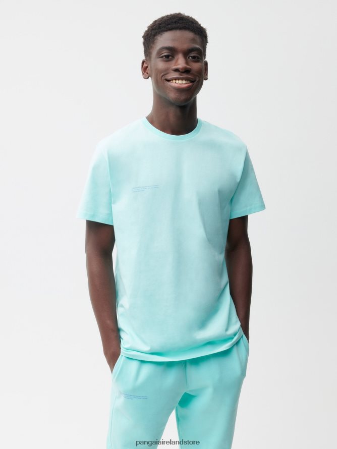 Women Pangaia Clothes 365 T-Shirt TT8Z42142 Jade Vine