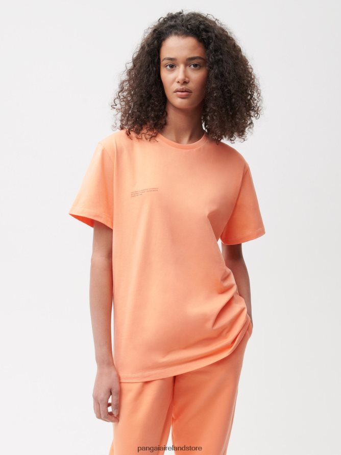Women Pangaia Clothes 365 T-Shirt TT8Z42167 Papaya