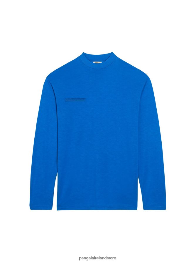 Women Pangaia Clothes C - Fiber Pure Long Sleeve T-Shirt TT8Z42203 Cobalt Blue