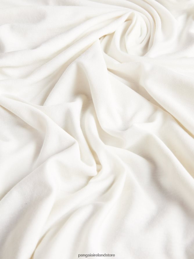 Women Pangaia Clothes C - Fiber Pure Long Sleeve T-Shirt TT8Z42204 Off-White