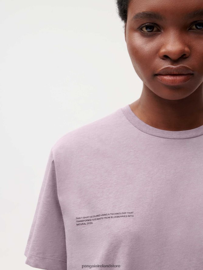 Women Pangaia Clothes Food Dye T-Shirt TT8Z42141 Blueberry Blue