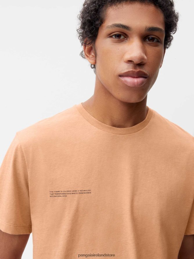 Women Pangaia Clothes Food Dye T-Shirt TT8Z42202 Rooibos Red