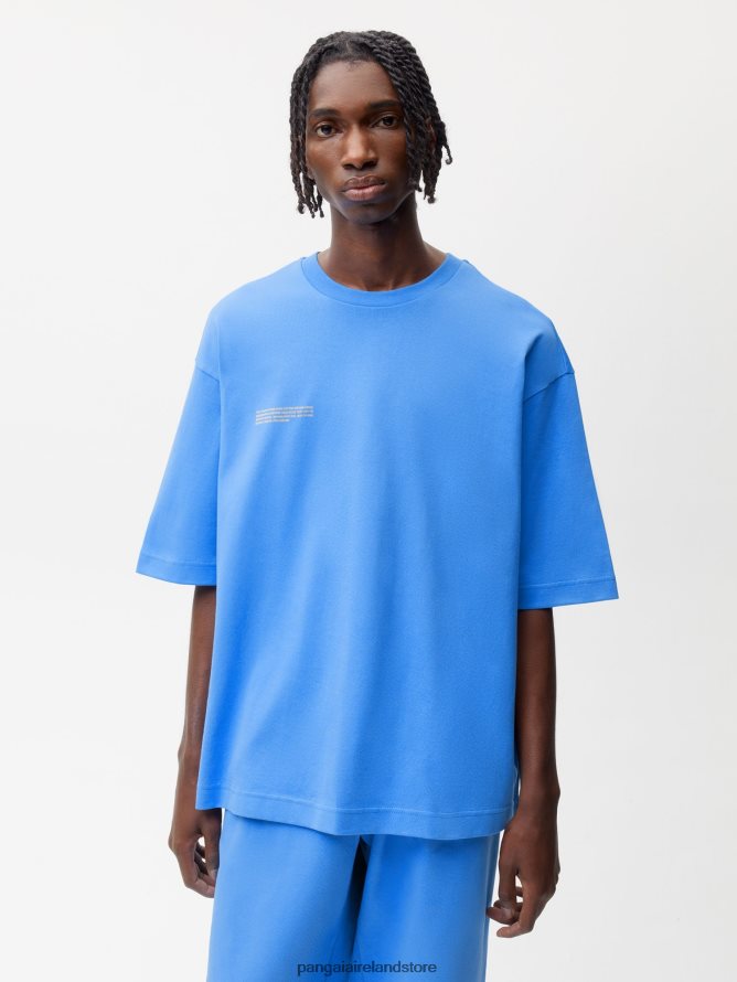 Women Pangaia Clothes In Conversion Cotton Boxy T-Shirt TT8Z42173 Water Blue