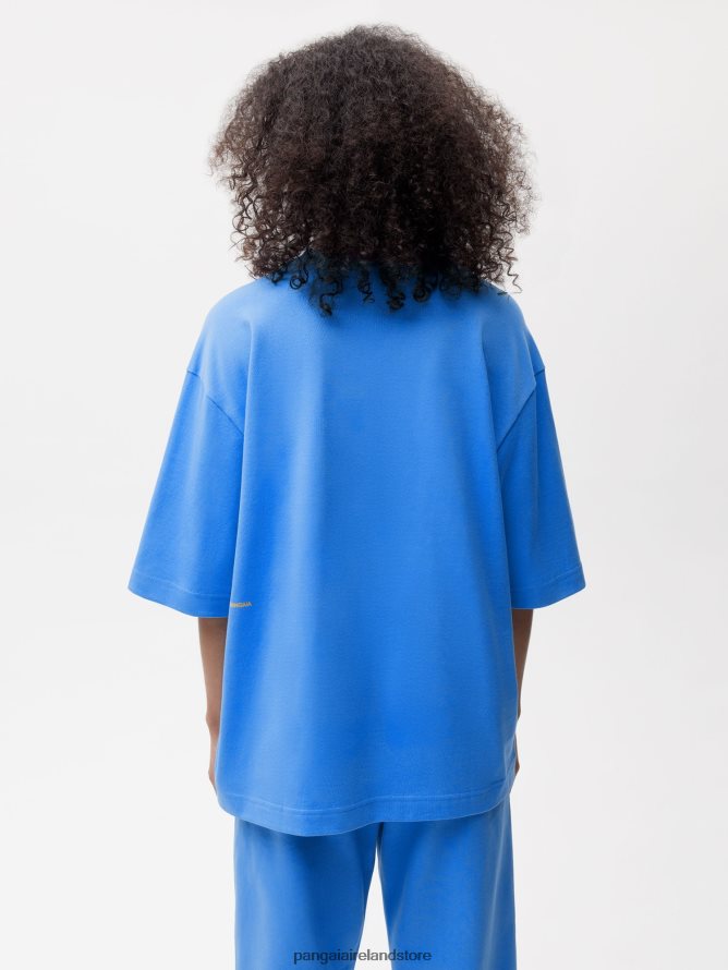 Women Pangaia Clothes In Conversion Cotton Boxy T-Shirt TT8Z42173 Water Blue