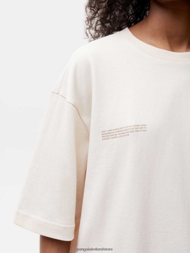 Women Pangaia Clothes In Conversion Cotton Boxy T-Shirt TT8Z42176 Cotton White