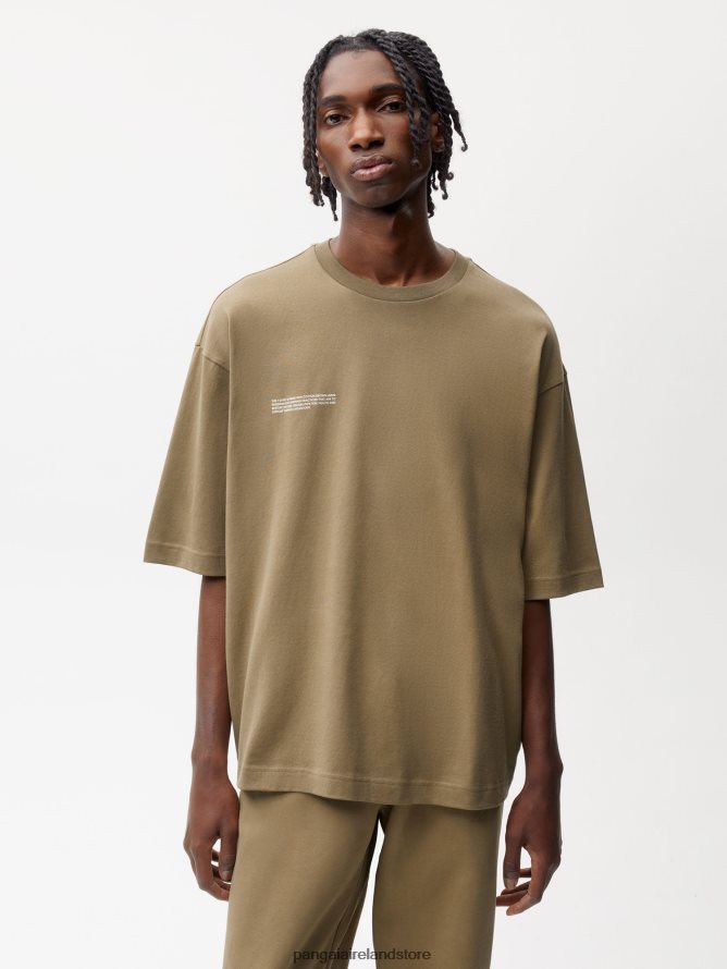 Women Pangaia Clothes In Conversion Cotton Boxy T-Shirt TT8Z42212 Carbon Brown