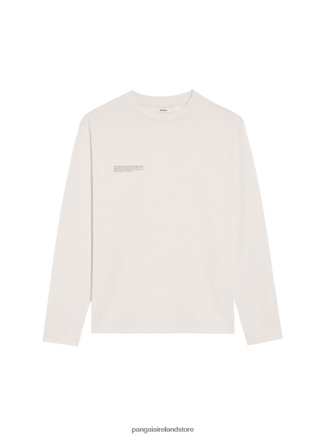 Women Pangaia Clothes In Conversion Cotton Long Sleeve T-Shirt TT8Z42130 Cotton White