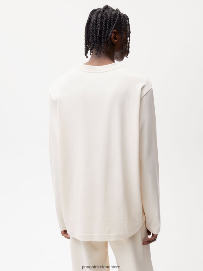 Women Pangaia Clothes In Conversion Cotton Long Sleeve T-Shirt TT8Z42130 Cotton White