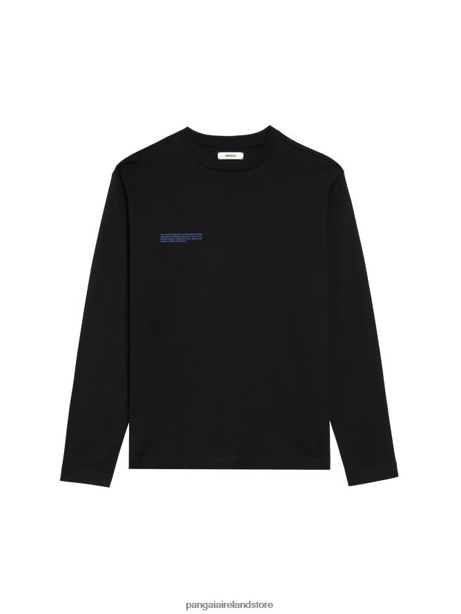 Women Pangaia Clothes In Conversion Cotton Long Sleeve T-Shirt TT8Z42194 Black