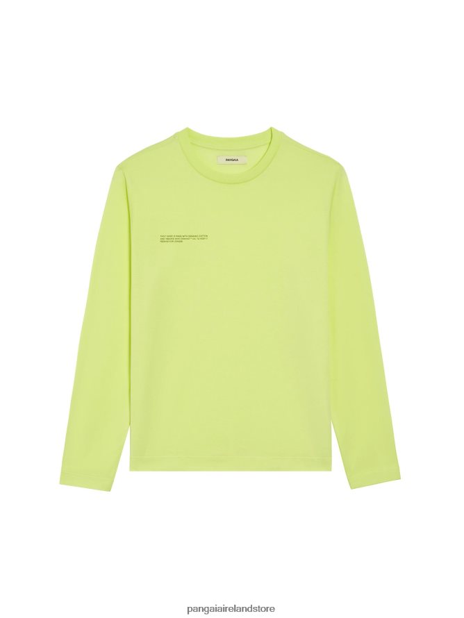 Women Pangaia Clothes Lightweight Organic Cotton T-Shirt TT8Z42198 Andes Green