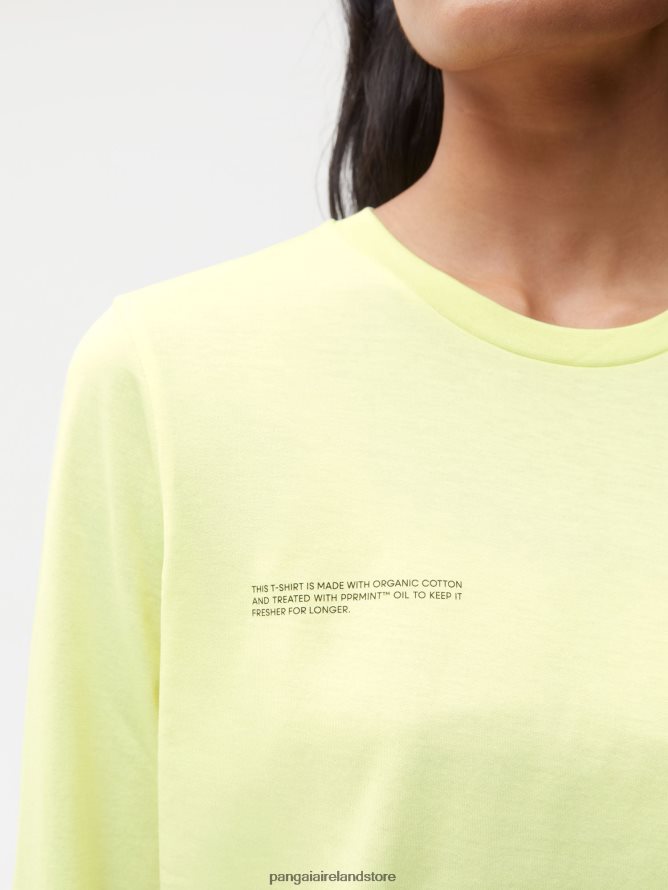 Women Pangaia Clothes Lightweight Organic Cotton T-Shirt TT8Z42198 Andes Green