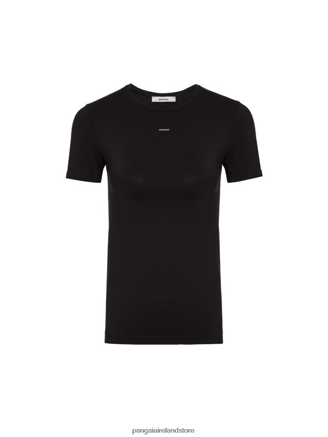 Women Pangaia Clothes Motion T-Shirt TT8Z42186 Black