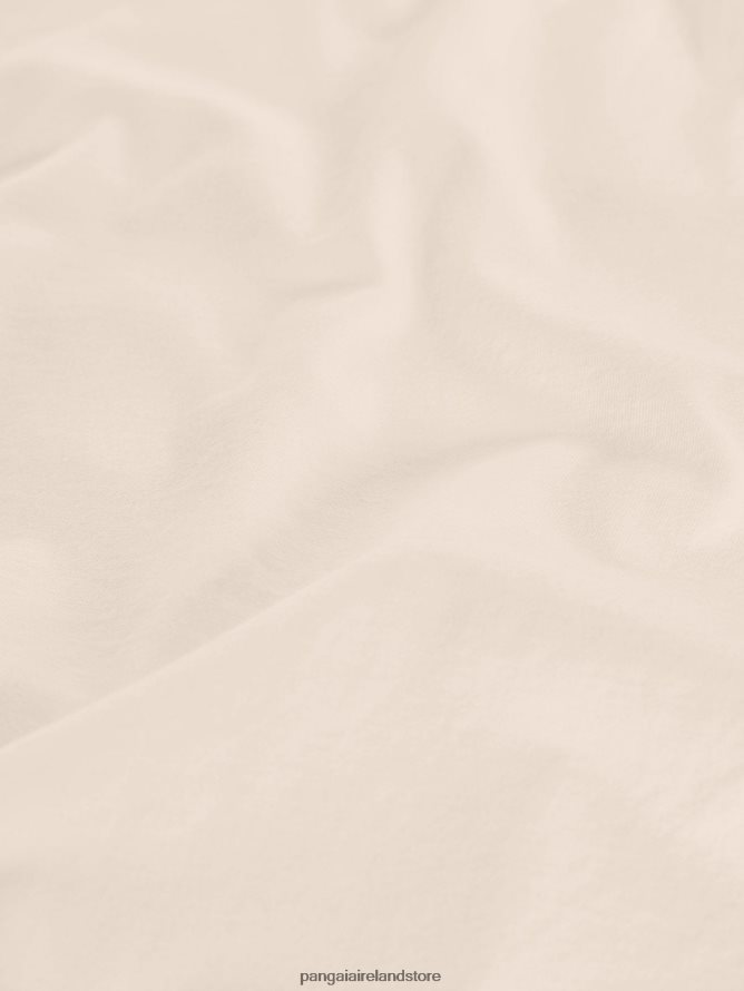 Women Pangaia Clothes Organic Cotton Cropped Shoulder T-Shirt With C-Fiber Core TT8Z42174 Sand