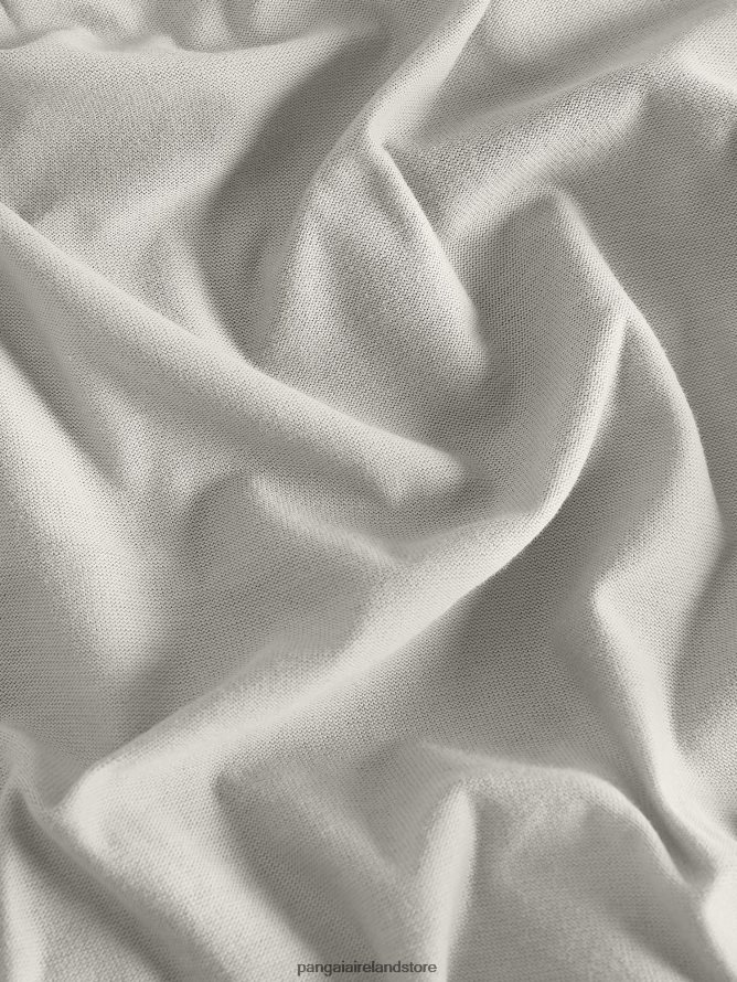 Women Pangaia Clothes Organic Cotton Long Sleeve T-Shirt With C-Fiber TT8Z42148 Stone