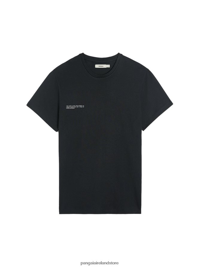 Women Pangaia Clothes Organic Cotton T-Shirt With C-Fiber Core TT8Z42137 Black