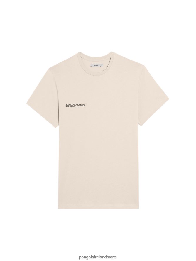 Women Pangaia Clothes Organic Cotton T-Shirt With C-Fiber Core TT8Z42150 Sand