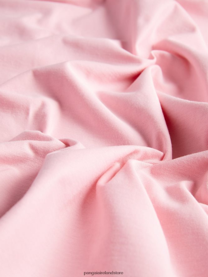 Women Pangaia Clothes Pprmint Organic Cotton Cropped Shoulder T-Shirt Aw21 TT8Z42192 Sakura Pink