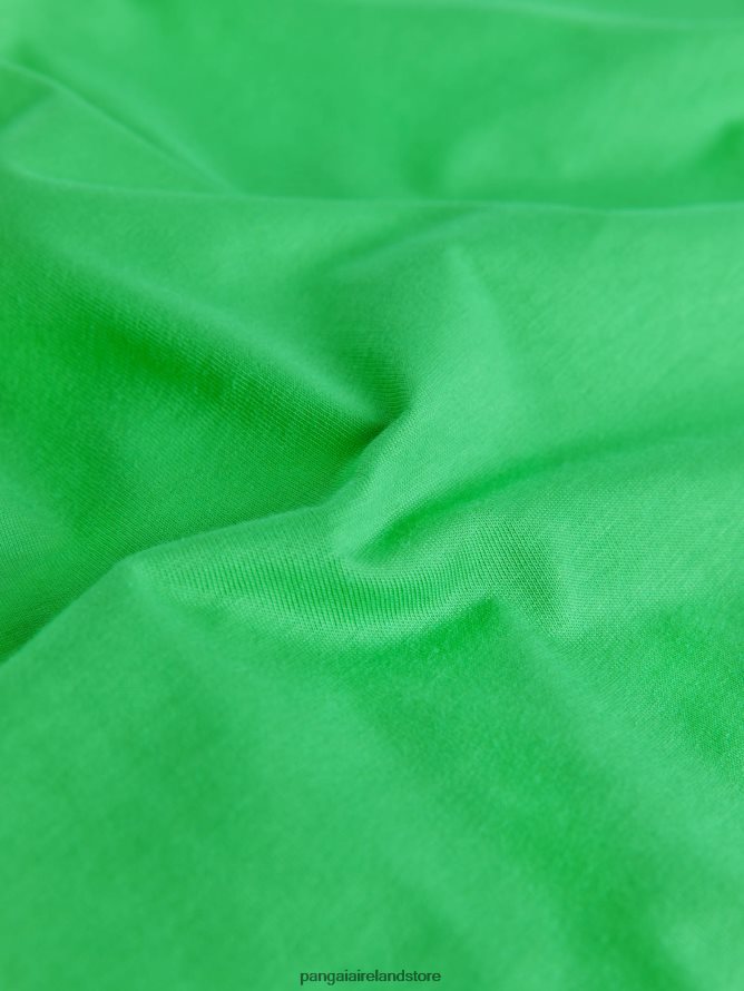 Women Pangaia Clothes Pprmint Organic Cotton Cropped Shoulder T-Shirt Core TT8Z42160 Jade Green