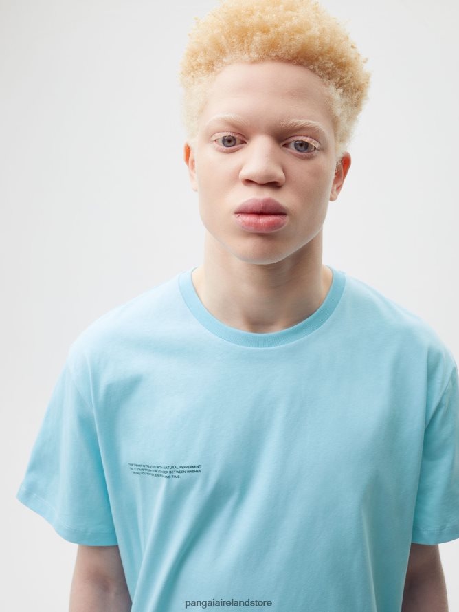 Women Pangaia Clothes Pprmint Organic Cotton T-Shirt Core TT8Z42172 Celestial Blue