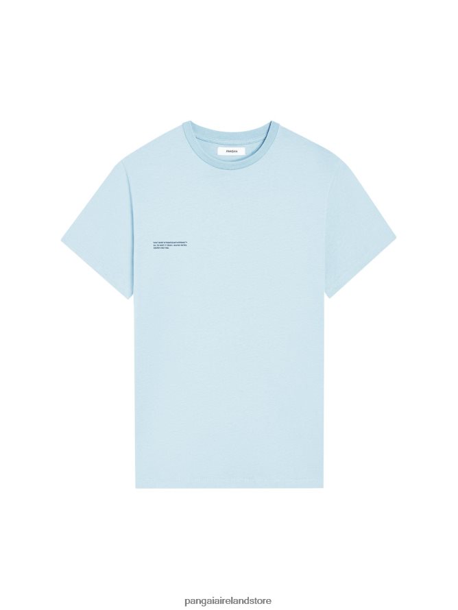 Women Pangaia Clothes Pprmint Organic Cotton T-Shirt TT8Z42153 Baby Blue