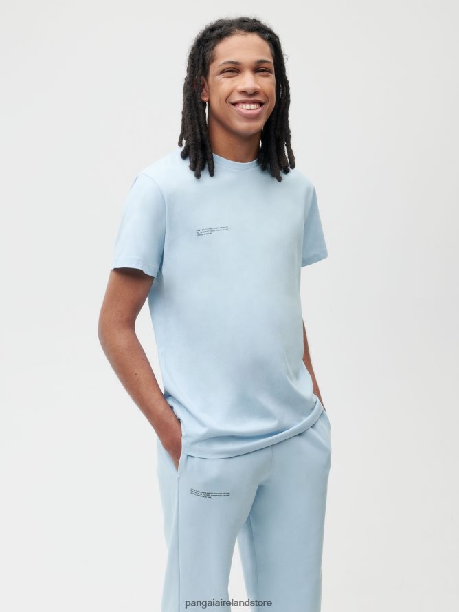 Women Pangaia Clothes Pprmint Organic Cotton T-Shirt TT8Z42153 Baby Blue