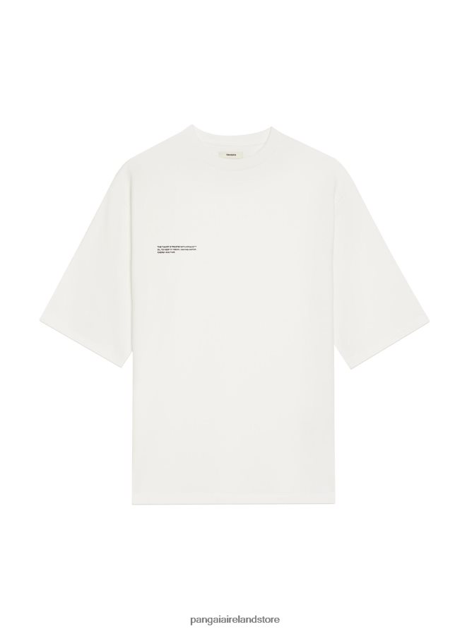 Women Pangaia Clothes Relaxed Fit T-Shirt TT8Z42193 Off-White