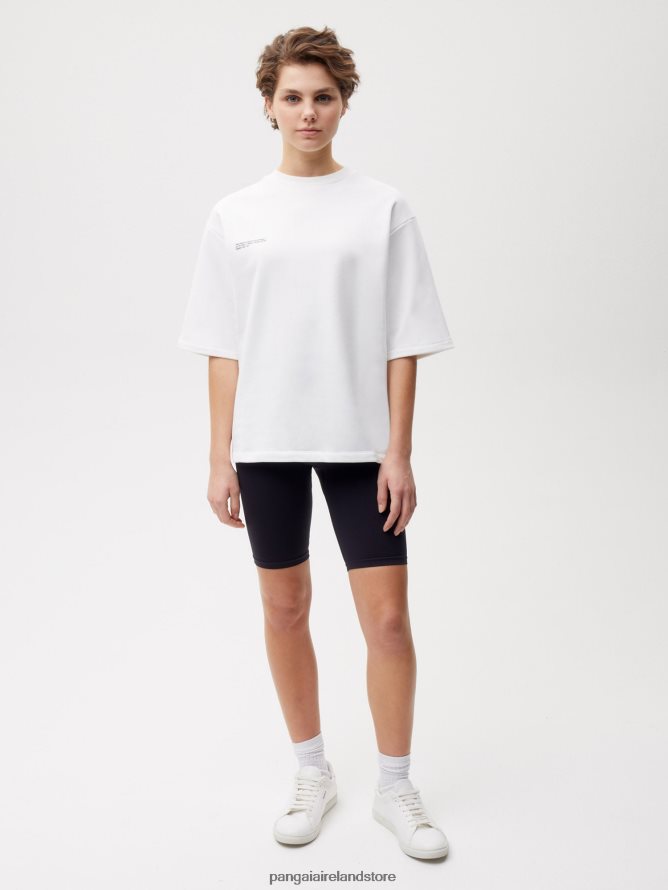 Women Pangaia Clothes Relaxed Fit T-Shirt TT8Z42193 Off-White