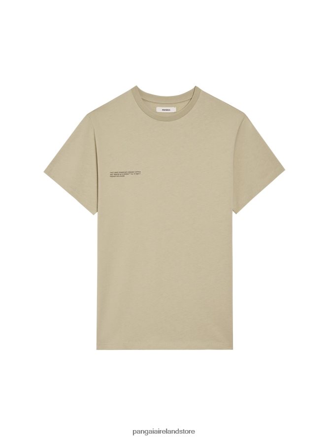 Women Pangaia Clothes T-Shirt - Hazel Amp TT8Z42123 Maitake Beige