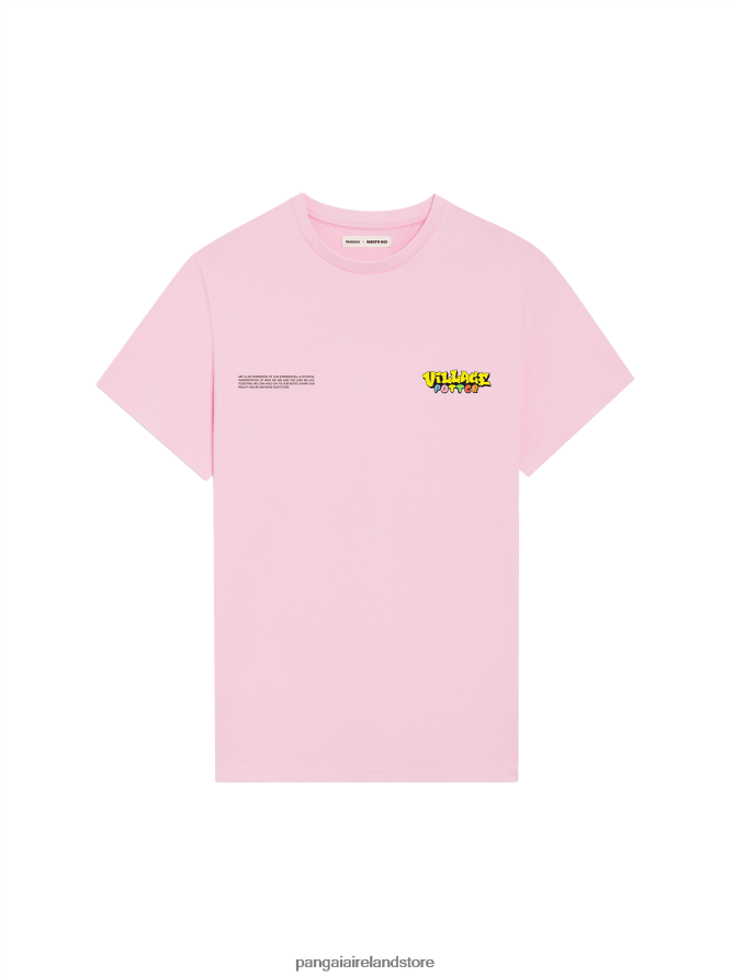 Women Pangaia Clothes X Roberto Lugo T-Shirt TT8Z42139 Funghi Pink