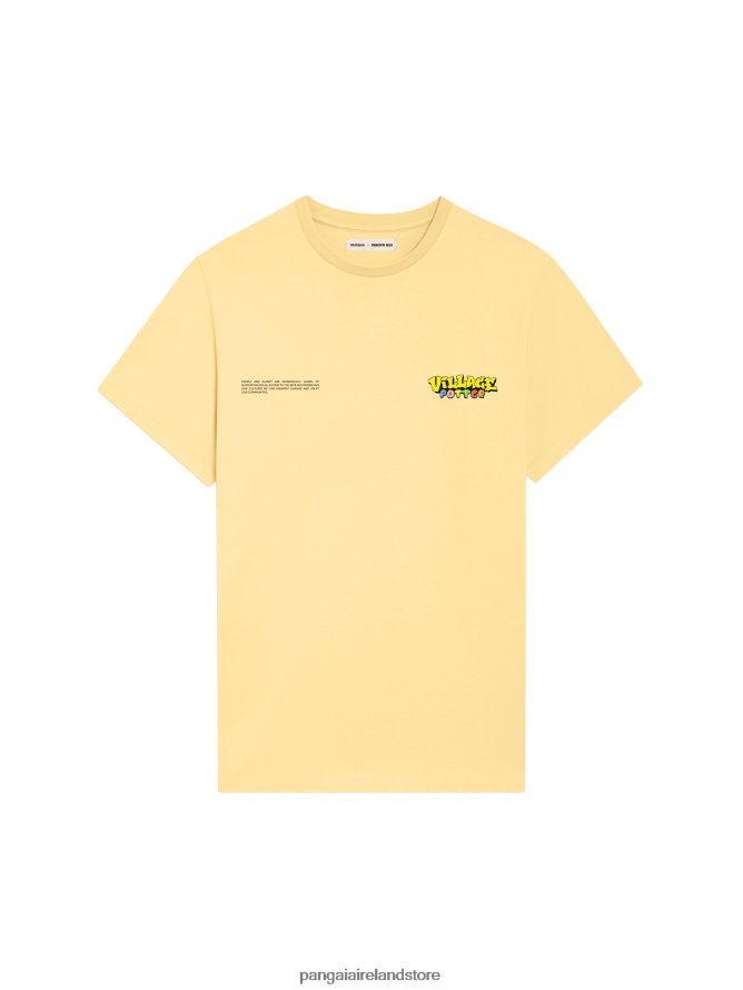 Women Pangaia Clothes X Roberto Lugo T-Shirt TT8Z42199 Buttercup Yellow