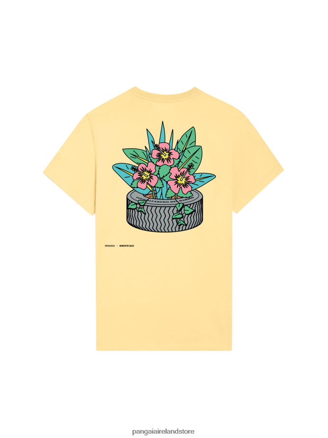 Women Pangaia Clothes X Roberto Lugo T-Shirt TT8Z42208 Buttercup Yellow