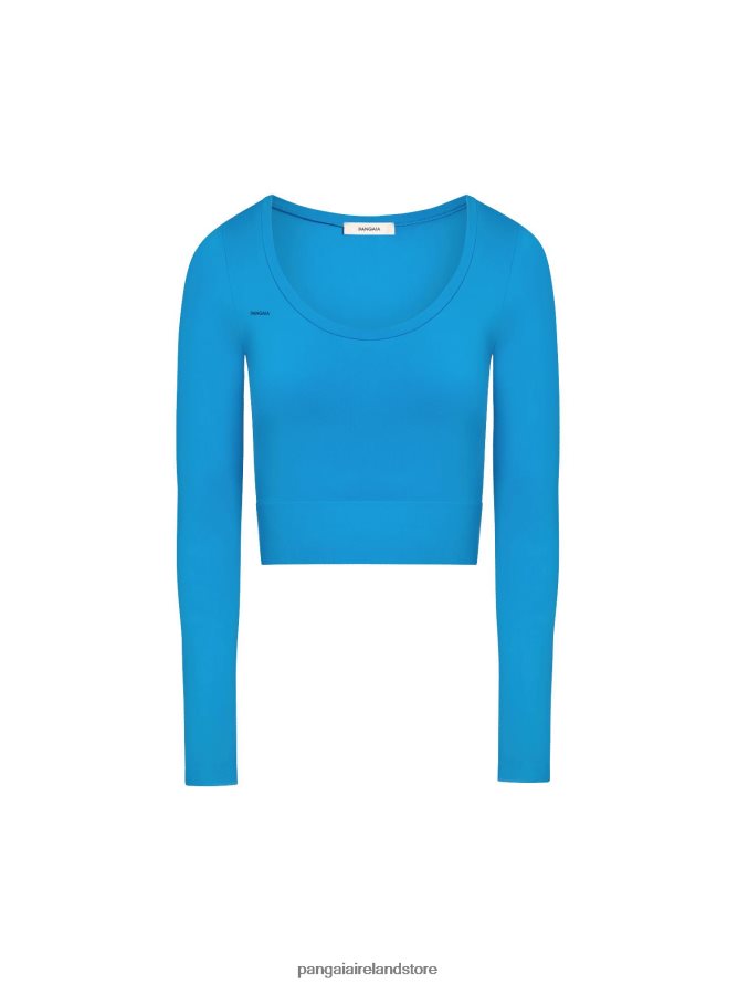 Women Pangaia Clothes Motion Long - Sleeved Top TT8Z42218 Cerulean Blue