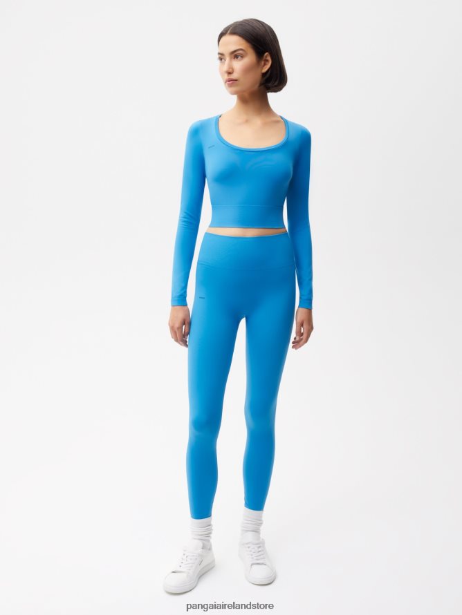 Women Pangaia Clothes Motion Long - Sleeved Top TT8Z42218 Cerulean Blue