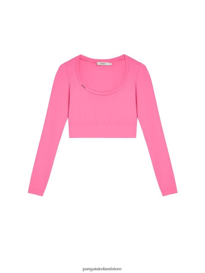 Women Pangaia Clothes Motion X Long - Sleeved Top TT8Z42145 Watermelon Pink