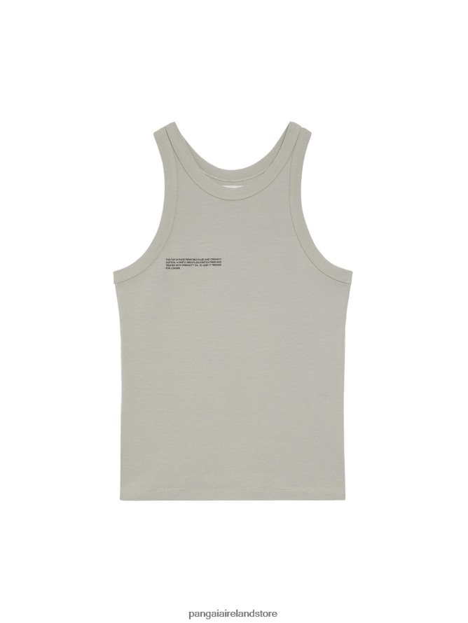 Women Pangaia Clothes Recycled Cotton Tank Top TT8Z42125 Stone