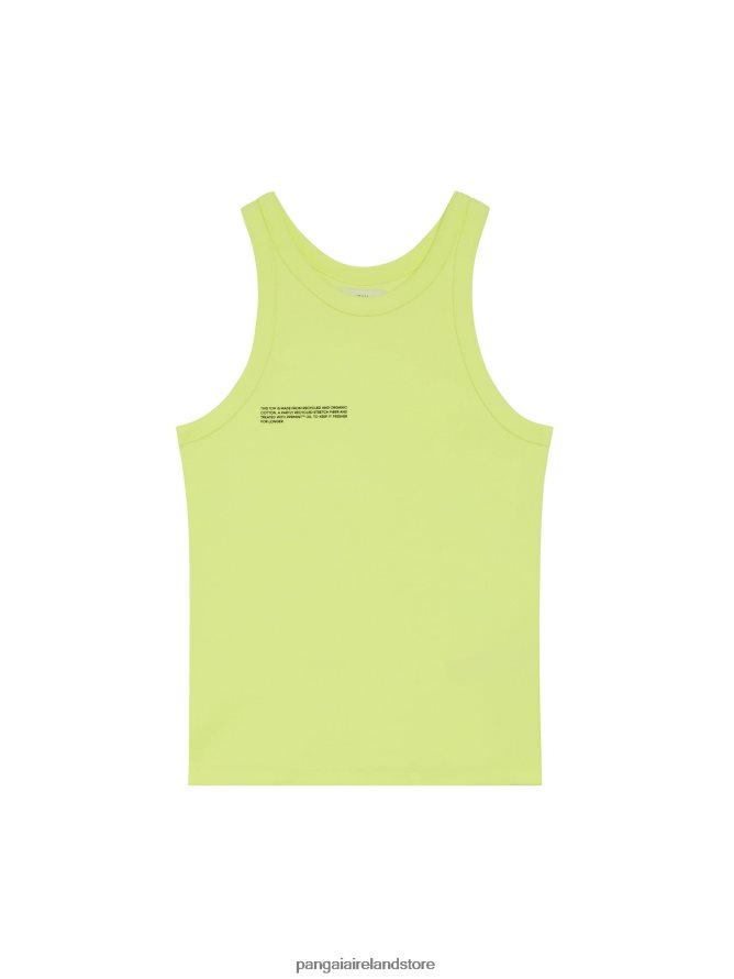 Women Pangaia Clothes Recycled Cotton Tank Top TT8Z42184 Andes Green