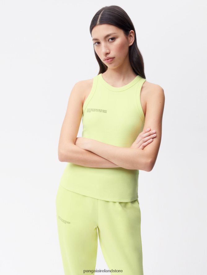 Women Pangaia Clothes Recycled Cotton Tank Top TT8Z42184 Andes Green