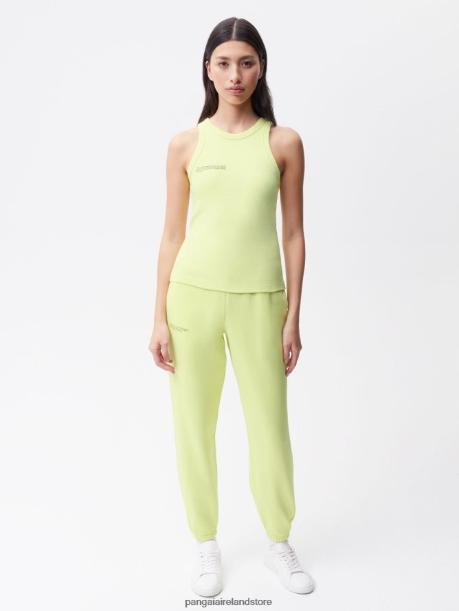 Women Pangaia Clothes Recycled Cotton Tank Top TT8Z42184 Andes Green