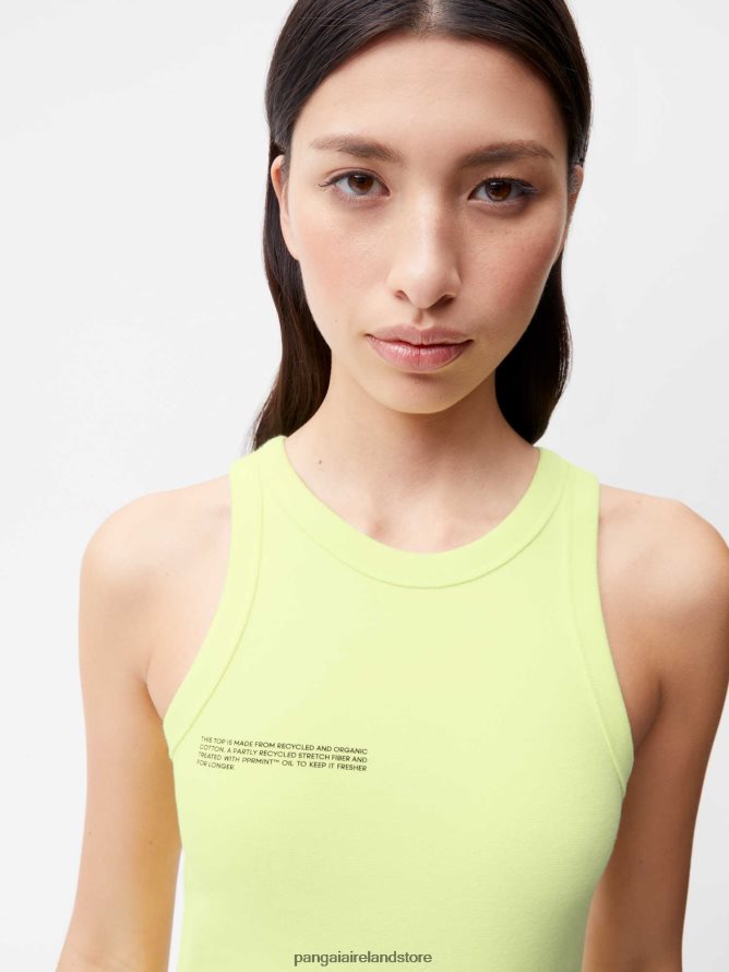 Women Pangaia Clothes Recycled Cotton Tank Top TT8Z42184 Andes Green